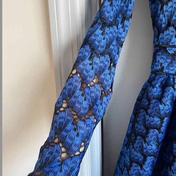 Dark blue long sleeve cocktail dress, size 1, Maje - Picture 13 of 15